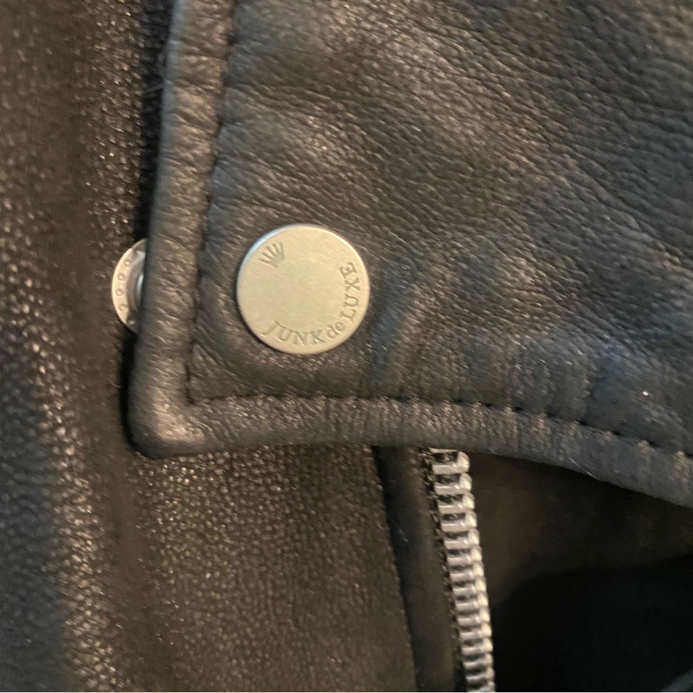 Junk de luxe biker leather jacket - Picture 7 of 13